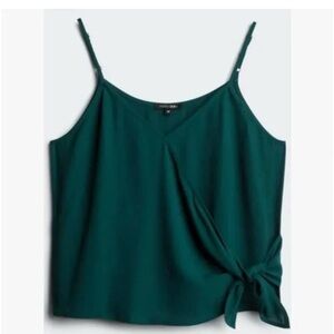Papermoon Dark Teal Tie-Hem Spaghetti Strap Cami